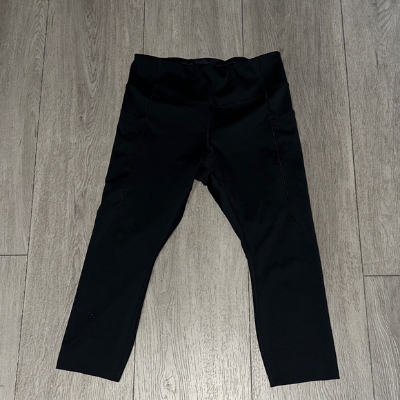 NWOT Brooks Method 3/4 Tight Black Leggings size Large - Picture 1 of 13